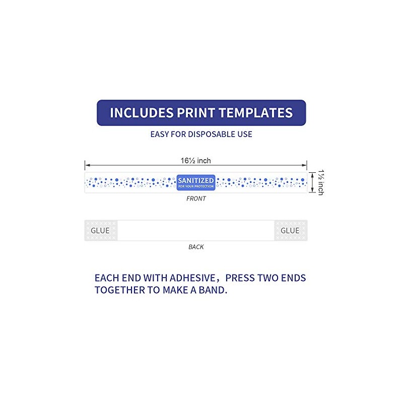 ESSENTIAL- Printed Toilet Seat Band 16-1/2" Wide X 1-1/2" Deepuse