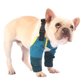 PetWarm Dog Leg Sleeves, Waterproof, Recovery Elbow and Knee Protector, All Season Anti-Licking Pair for Medium Dogs, Post Surgery Protection, Green, M
