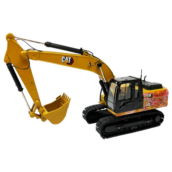 1:50 Scale Cat 320 GX Hydraulic Excavator with Dragon Totem