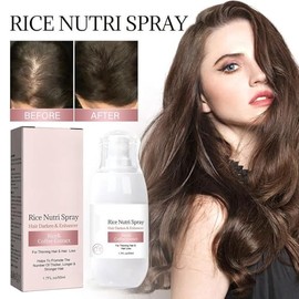 Vrpshe Hair Growth Spray with Rice Water – Biotin and Caffeine Formula for Thinning and Damaged Hair – Fast Absorption, Natural Hair Thickening (3pcs)