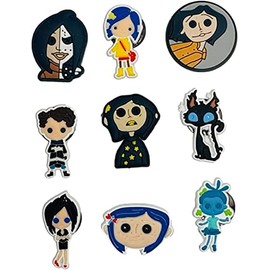 Cora Line Themed Set of 9 Fridge PVC 1" Tall Magnets