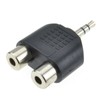 kenable 3.5mm Stereo Jack Plug to Twin Mono Splitter or