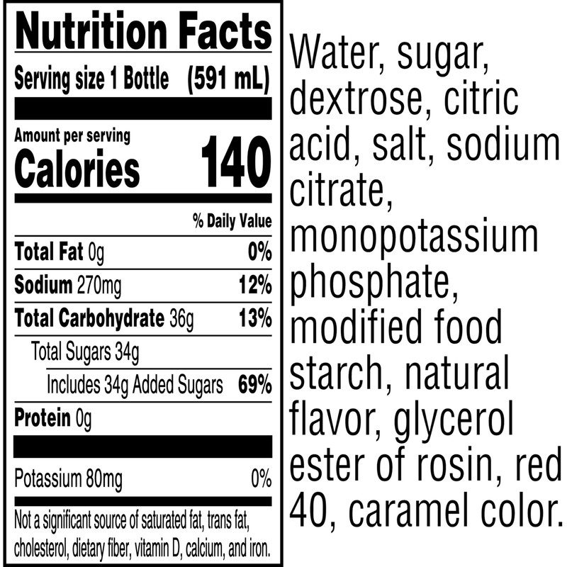 Gatorade Thirst Quencher Sports Drink, Fruit Punch, 20oz Bottle, 8