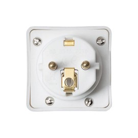 Technovate EU Travel Adapter, UK to European Plug Travel Adapter Convertor for Eu Type C, E, F, 3 Pin to 2 Pin Type G for Spain, France, Italy, Greece, Poland, Turkiye, Germany, Bulgaria (Uk to EU)