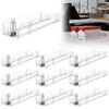 10 Pack Automatic Pusher Display Rack, Store Display Shelf and
