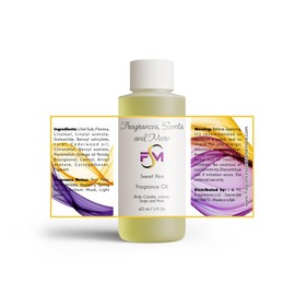Sweet Pea Fragrance Oil - 2 Fl Oz Plastic Bottle (60ml)