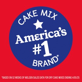 Betty Crocker Delights Super Moist Party Rainbow Chip Cake Mix, 13.25 oz. (Pack of 12)