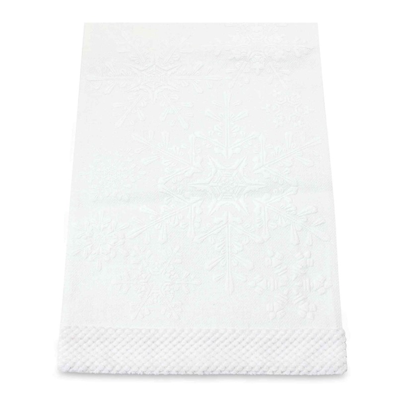 Melrose International Snowflake Table Runner 72" L