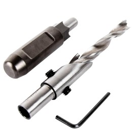 O'SKOOL hexagonal mortise chisel for 5/16" hex bolt & nut with counterbore drill bit ideal for making hexagonal holes in wood, CAE004