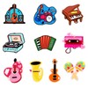Ebristar Silicone Focal Beads, 10 Pcs Cute Music Theme Focal