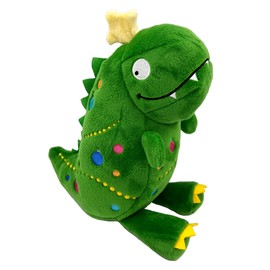 Huxley & Kent for Dogs | Tree Rex 2.0 (Small) | Holiday Christmas Power Plush Dog Toy with Squeaker | Funny Dog Gift | Fun, Durable, and Safe | H&K Squeaky Dog Toys