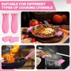 Patelai 8 Pcs Silicone Pot Holders Cast Iron Handle Cover