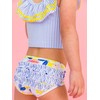 RuffleButts Baby/Toddler Girls UPF50+ Ruffle Tankini 2-Piece Swimsuit - Lemon