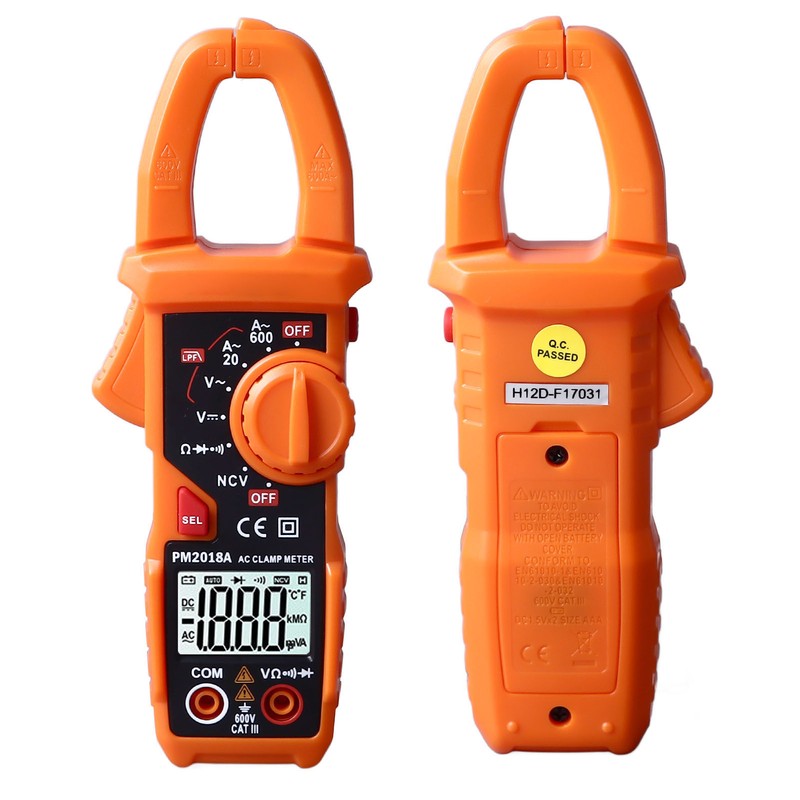 Clamp Multimeter High Accuracy Backlight Display Digital Clamp Amp Volt