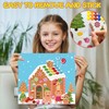 XZENTIRA 32 Sheets Gingerbread House DIY Christmas Stickers Make a