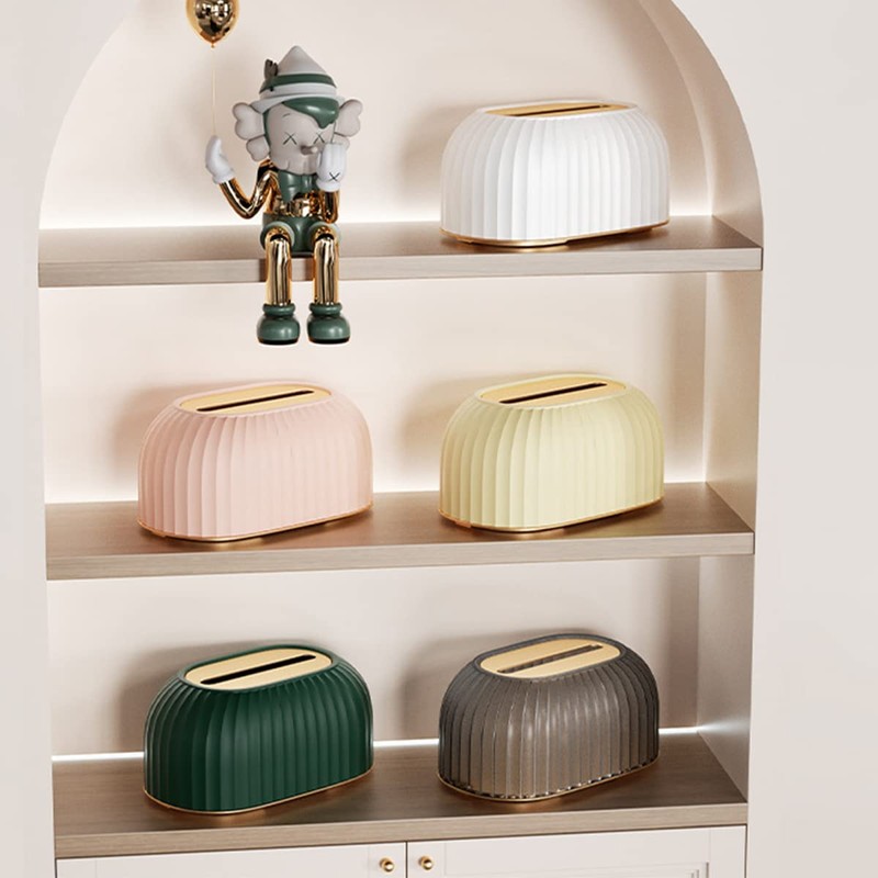 Rectangular Tissue Box Lid for Disposable Tissues, Tissue Box Holder