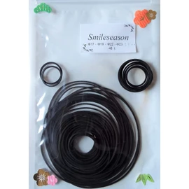 Rubber Belt for Radio Cassette Recorder Repair, Maintenance, Replacement (33 + α, Diameter 0.7 inch (17 mm) and up), 48 Pieces