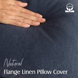 Foindtower Pack of 2, Decorative Linen Soild Throw Pillow Covers Soft Accent Square Cushion Case Boho Farmhouse Pillowcase for Chair Couch Sofa Bedroom Living Room Home Decor 18 x 18 Inch Navy Blue