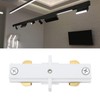 VGOL 4pcs White 120V H Series Single Circuit 3-Wire Track