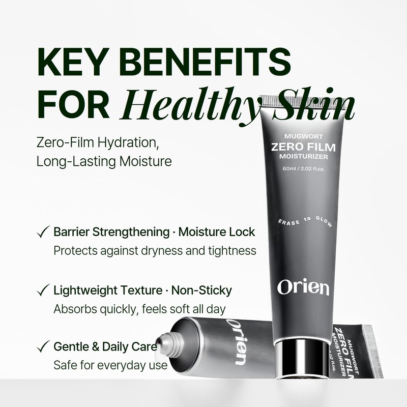 Orien Mugwort Zero Film Moisturizer 60ml Niacinamide 2% panthenol glycerin