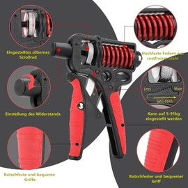 Hand Trainer, Forearm Training Device, Adjustable Resistance 5-165 kg, Grip Strength Trainer, Hand Forearm Training Device, Metal Grip Trainer for Athletes and Restoration of the Hand