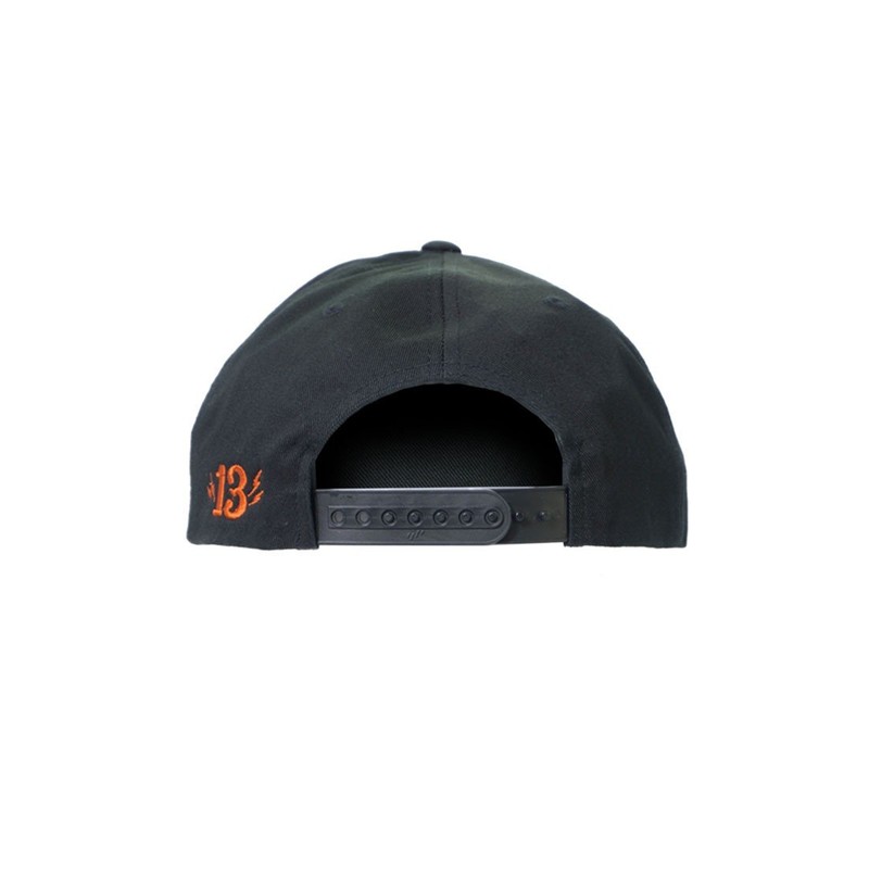 Lucky 13 Shocker Snapback Hat LCSB4SH-23 Black/Rust, OSFA