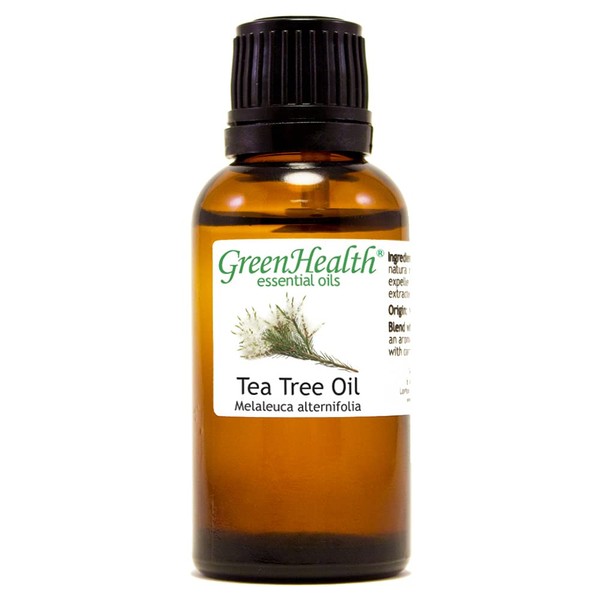 Tea Tree – 1 fl oz (30 ml) Glass Bottle – 100% Pure Essential Oil - GreenHealth