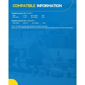 PHILTOP Rear Brake Pads and Rotors Kit, OE Drilled & Slotted Rotors and Ceramic Brake Pads for Ford 2004-2011 F-150, Lincoln 2006-2008 Mark LT