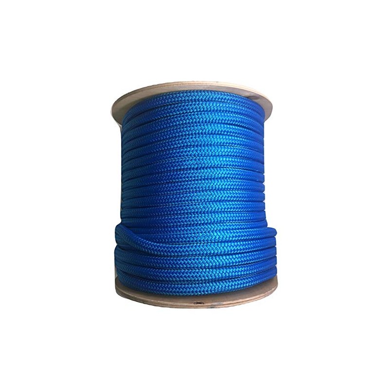 3/4 Inch Blue Double Braid Nylon Rope (50 ft Hank)