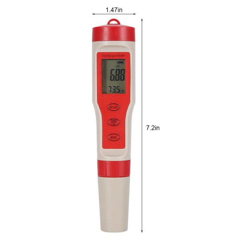 Water Quality Tester, 4 in 1 Function Digital Water Quality