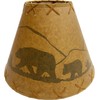 Rustic Oiled Kraft Laced Bear Lamp Shade - 12"