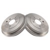TRQ Rear Brake Drum Pair LH Driver & RH Passenger