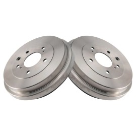 TRQ Rear Brake Drum Pair LH Driver & RH Passenger Sides for Nissan Sentra