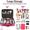 LACOPINE Portable Cosmetic Organizer with Shoulder Straps Multi Functional Cosmetic