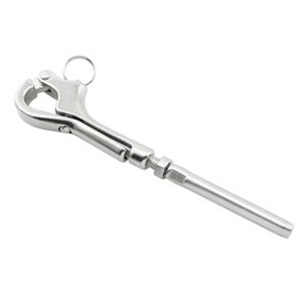heyous 316 Stainless Steel Quick Release Pelican Hook Shackle Sailing Boat Yacht (1 x Pelican Hook, 1x Swage Stud)