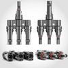 deleyCON PV4 Solar 3-Way Y Plug Pair 1500 V Male/Female