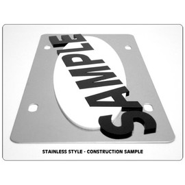 Eurosport Daytona- Compatible with -, Oldsmobile Rocket - Logo Only - Stainless Steel License Plate