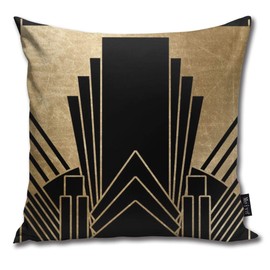 Sotyi-ltd Art Deco Design Home Decorative Throw Pillow Case Cushion Cover for Gift Home Couch Bed Car 18" x18"