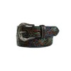 Nocona Ladies Tooled Floral Pattern Belt, Medium, Brown