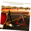 ULTECHNOVO 3pcs Reflective Emergency Triangle Roadside Warning Sign for Vehicles