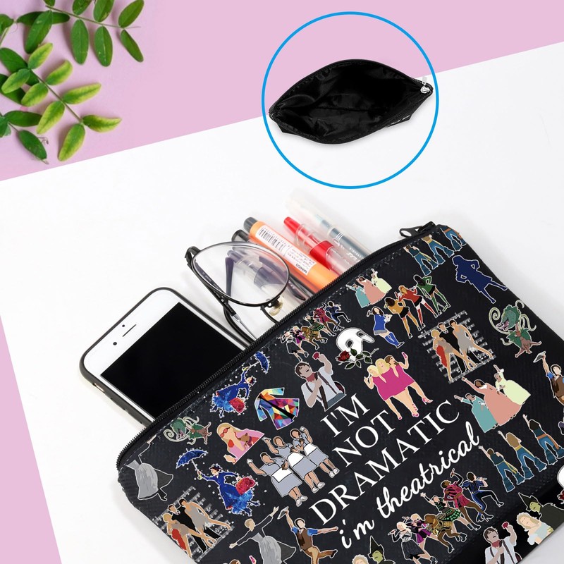 Broadway Musical Gift Makeup Bag Theatre Bag I'm Not Dramatic