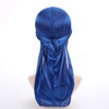 Fxhixiy Durag - Gorro de satén para 360 olas, Azul