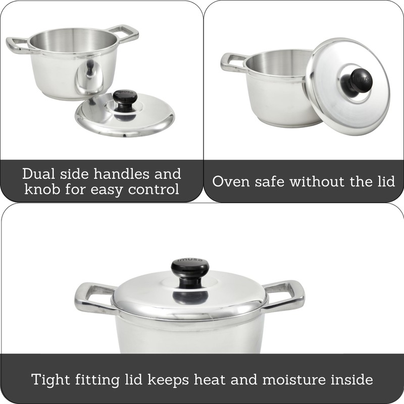 IMUSA 3.5qt H. Cajun Cast Aluminum Dutch Oven