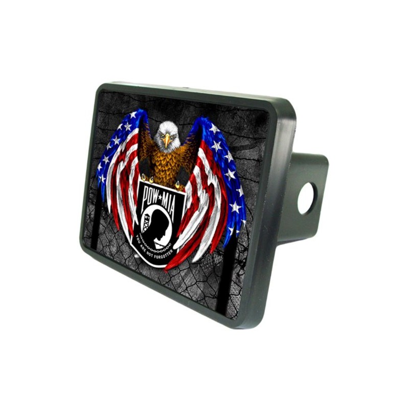 POW MIA Eagle Hitch Cover 2" Receiver from Redeye Laserworks