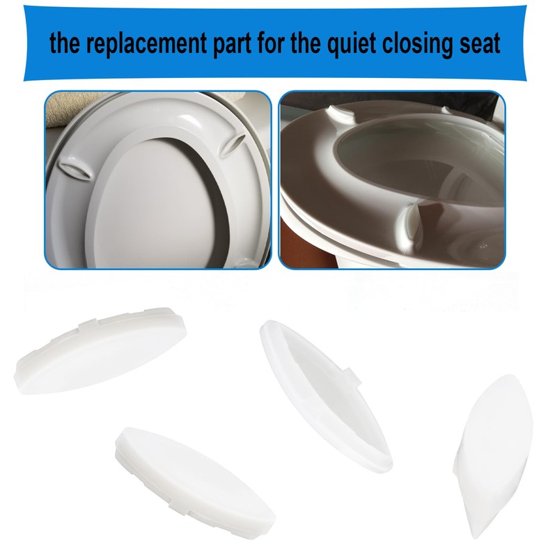 Toilet Seat Bumper for Kohler 1133070 1236365 Replacement Parts Set
