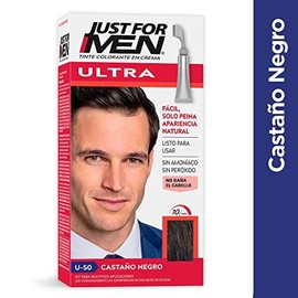 Just For Men Ultra U-50 Tinte para Canas, Castaño Negro, 3 Pack
