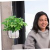 Gatuida 2Sets Metal Hanging Planter Basket Durable Flower Pot Holder