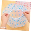 minkissy Plastic Shower Cap Pack Fashion Bath Hat for Women