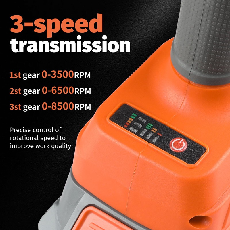 Cordless Angle Grinder 20V,8500RPM Brushless Motor, 4-1/2'' Blade,2×4.0Ah Battery &