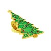 PinMart Festive Christmas Tree Holiday Enamel Lapel Pin